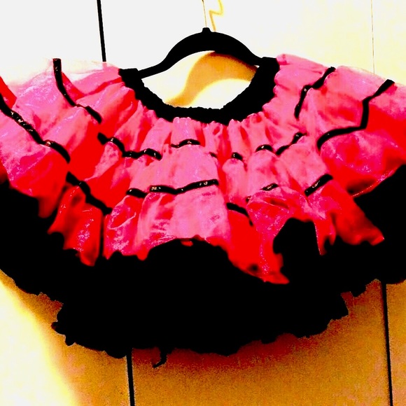 Emo Scene Rave Goth Skirt | festival cosplay dollie crinoline gothic Lolita - Picture 3 of 3